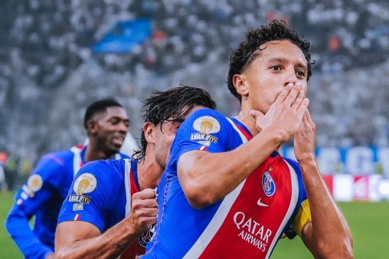 Resmi! PSG Tumbangkan Marseille, Gol Marquinhos Kunci Kemenangan