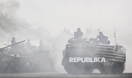 Resmi! 12 Ranpur Amfibi AAV M-35 Diterima Marinir TNI AL