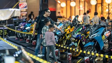 Intip Modif CustoMAXi Yamaha 2026: Rangka Titanium & Motor Kelelawar